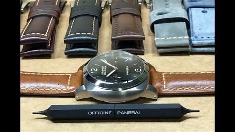 how to change a panerai luminor strap|officine panerai watch straps.